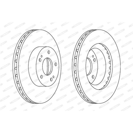 DDF1659C Brake Disc FERODO