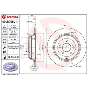 09.D995.11  Piduriketas BREMBO 