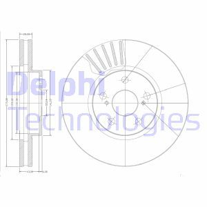 BG3189  Brake disc DELPHI 