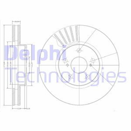 BG3189 Brake Disc DELPHI