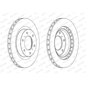 DDF1757C  Brake disc FERODO 