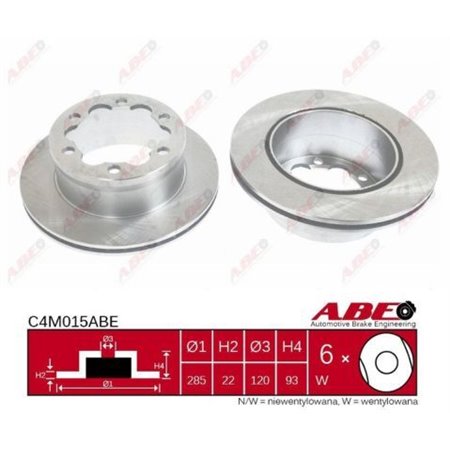 C4M015ABE Brake Disc ABE