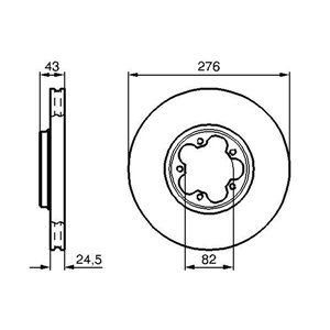 0 986 479 B28  Brake disc BOSCH 