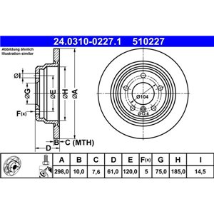 24.0310-0227.1 Тормозной диск ATE - Top1autovaruosad
