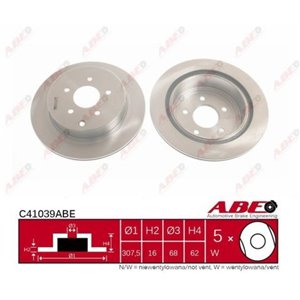 C41039ABE  Brake disc ABE  - Top1autovaruosad