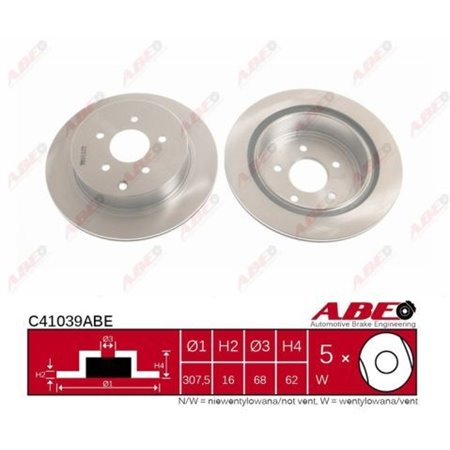 C41039ABE  Brake disc ABE 