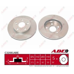 C32081ABE Brake Disc ABE - Top1autovaruosad