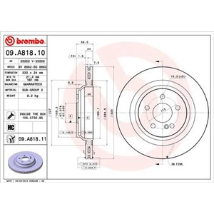 09.A818.11  Piduriketas BREMBO 