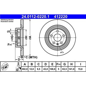 24.0112-0220.1 Тормозной диск ATE - Top1autovaruosad