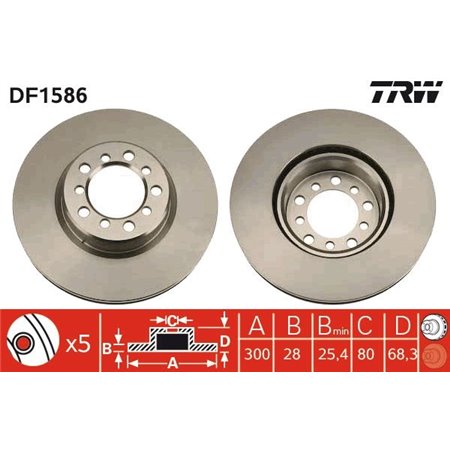 DF1586 Jarrulevy TRW