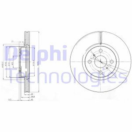 BG4054 Bromsskiva DELPHI