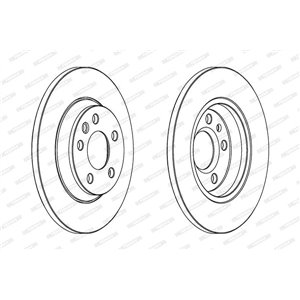 DDF1158C Тормозной диск FERODO     