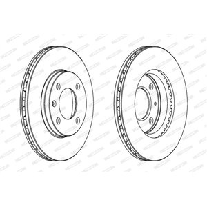 DDF175C Brake Disc FERODO - Top1autovaruosad