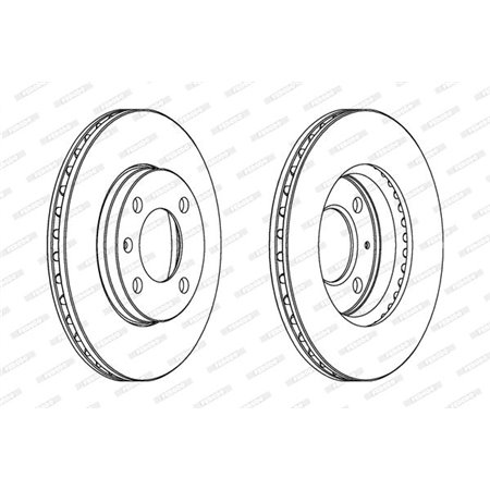 DDF175C Brake Disc FERODO