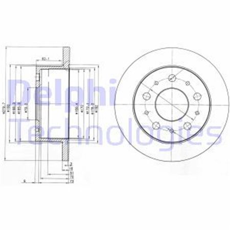 BG3923 Bromsskiva DELPHI