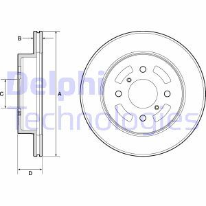 BG3941 Brake Disc DELPHI - Top1autovaruosad