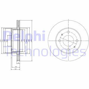 BG3946 Тормозной диск DELPHI     