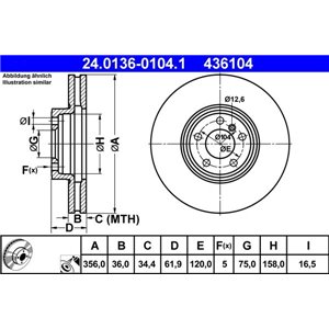 24.0136-0104.1 Bromsskiva ATE - Top1autovaruosad