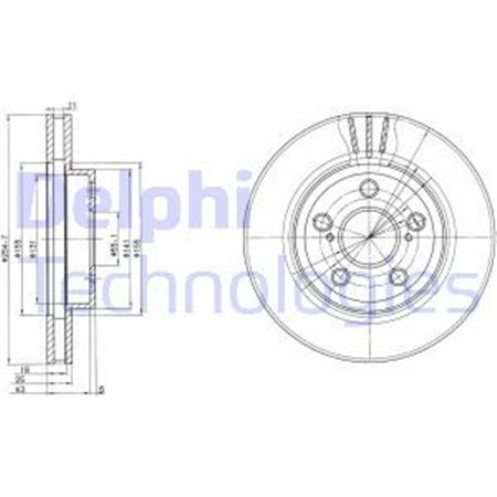 BG2880 Тормозной диск DELPHI