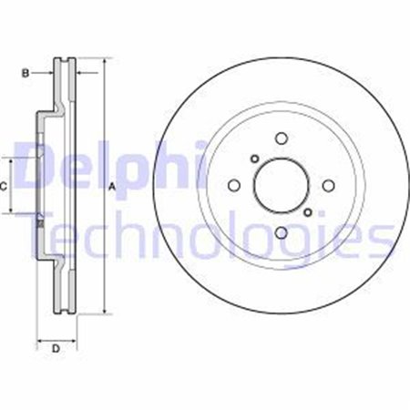 BG4750C Brake Disc DELPHI