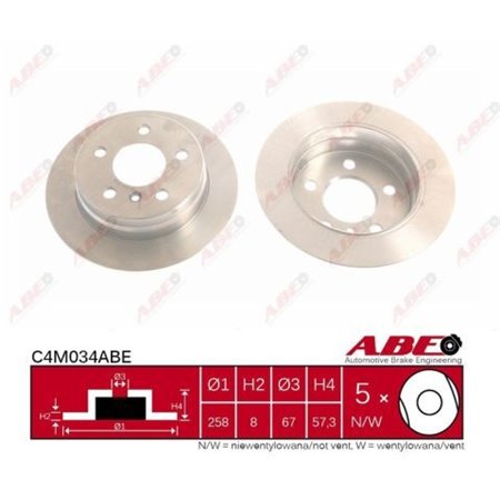 C4M034ABE Тормозной диск ABE