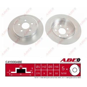 C4Y000ABE Тормозной диск ABE      - Top1autovaruosad