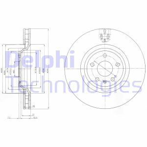 BG9054 Тормозной диск DELPHI     