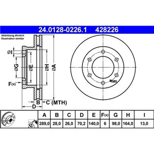 24 0128-0226 1 Тормозной диск ATE      - Top1autovaruosad