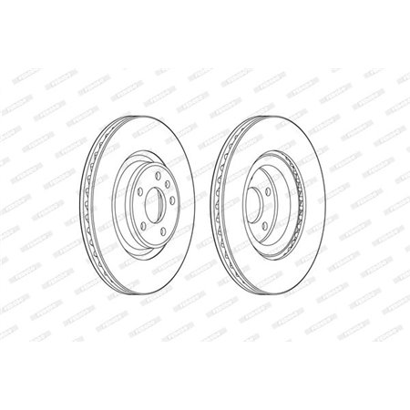 DDF2597C-1 Brake Disc FERODO