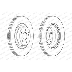 DDF1905C-1 Brake Disc FERODO - Top1autovaruosad