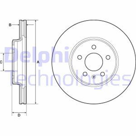 BG4799C Bromsskiva DELPHI