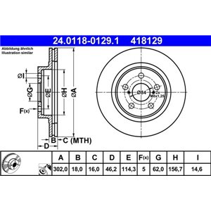 24.0118-0129.1 Тормозной диск ATE - Top1autovaruosad