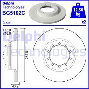 BG5102C Bromsskiva DELPHI - Top1autovaruosad