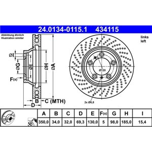 24.0134-0115.1 Тормозной диск ATE - Top1autovaruosad