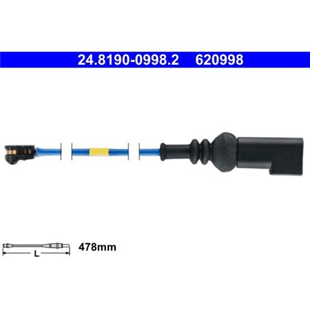 24.8190-0998.2 Warning Contact, brake pad wear ATE