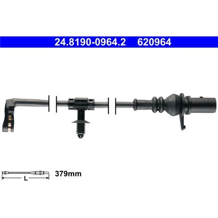 24.8190-0964.2 Warning Contact, brake pad wear ATE