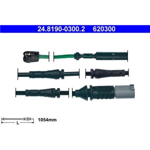 24.8190-0300.2 Varning kontakt, bromsbelägg slitage ATE - Top1autovaruosad