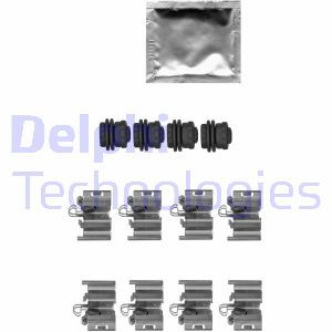 LX0668 Комплектующие, дисковые тормозные колодки DELPHI     