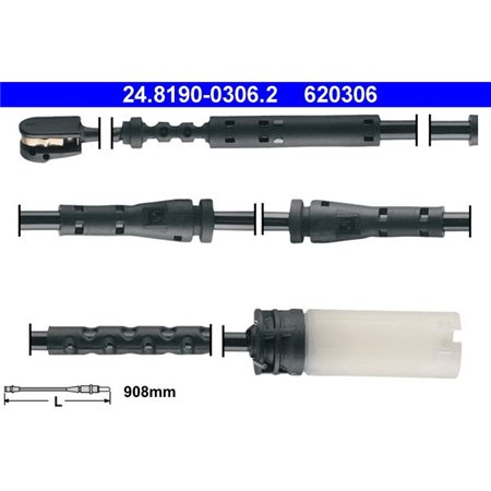 24.8190-0306.2 Varning kontakt, bromsbelägg slitage ATE