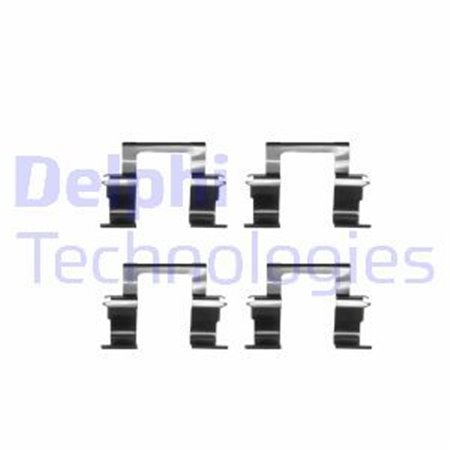 LX0283 Комплектующие, колодки дискового тормоза DELPHI