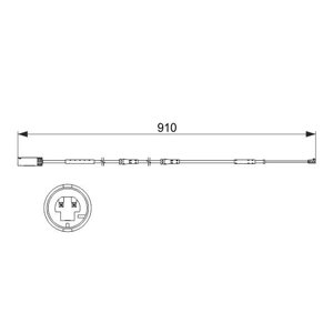 1 987 473 522  Brake pad warning module BOSCH 