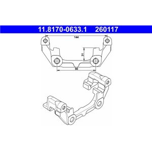 11.8170-0633.1 Kinnitus,pidurisadul ATE - Top1autovaruosad