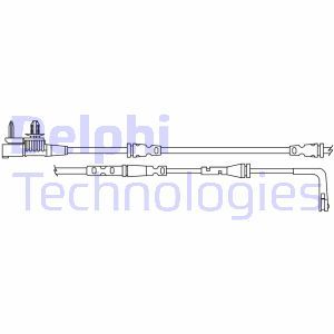 LZ0313 Сигнализатор, износ тормозных колодок DELPHI - Top1autovaruosad