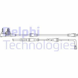 LZ0313 Varning kontakt, bromsbelägg slitage DELPHI - Top1autovaruosad