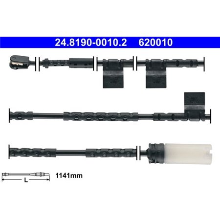 24.8190-0010.2 Varning kontakt, bromsbelägg slitage ATE