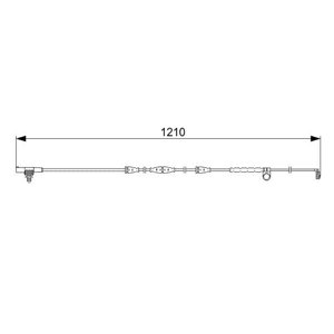 1 987 473 054 Hoiatuskontakt, piduriklotsi kulumine BOSCH - Top1autovaruosad