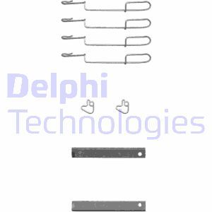 LX0347 Комплектующие, дисковые тормозные колодки DELPHI     