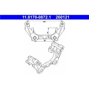 11.8170-0872.1  Brake caliper spindle ATE 