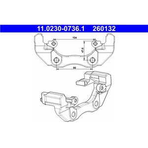 11.0230-0736.1  Pidurisadula kinnitus ATE 