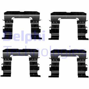 LX0613 Комплектующие, колодки дискового тормоза DELPHI - Top1autovaruosad